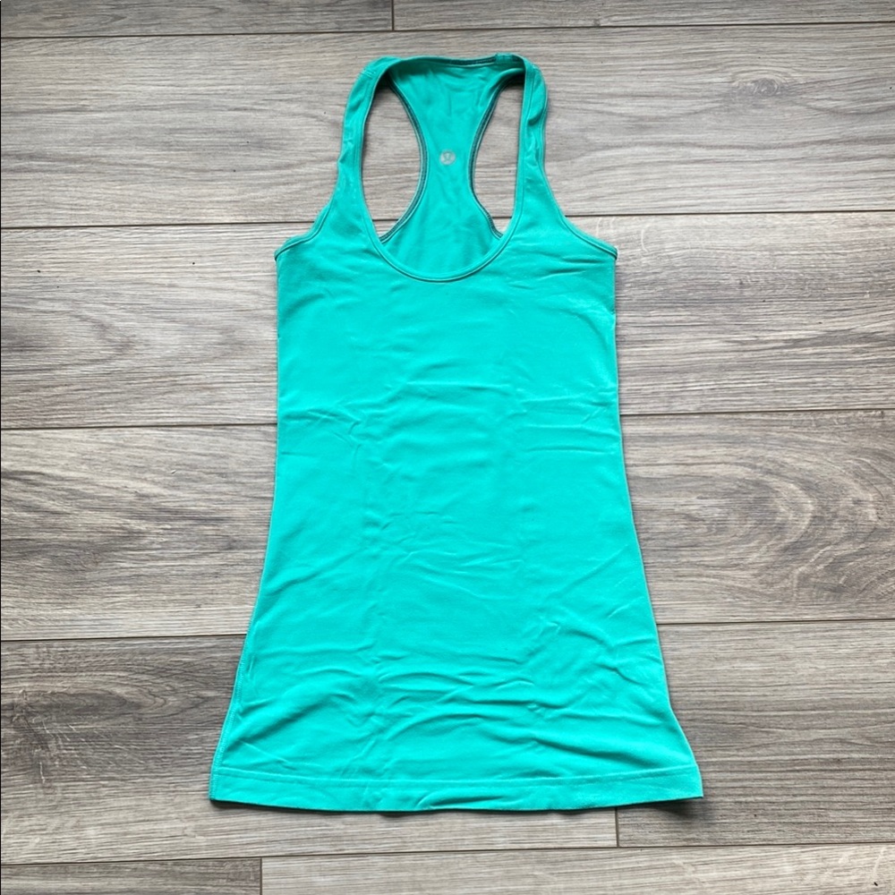 lululemon Teal Cool Racerback Tank Top